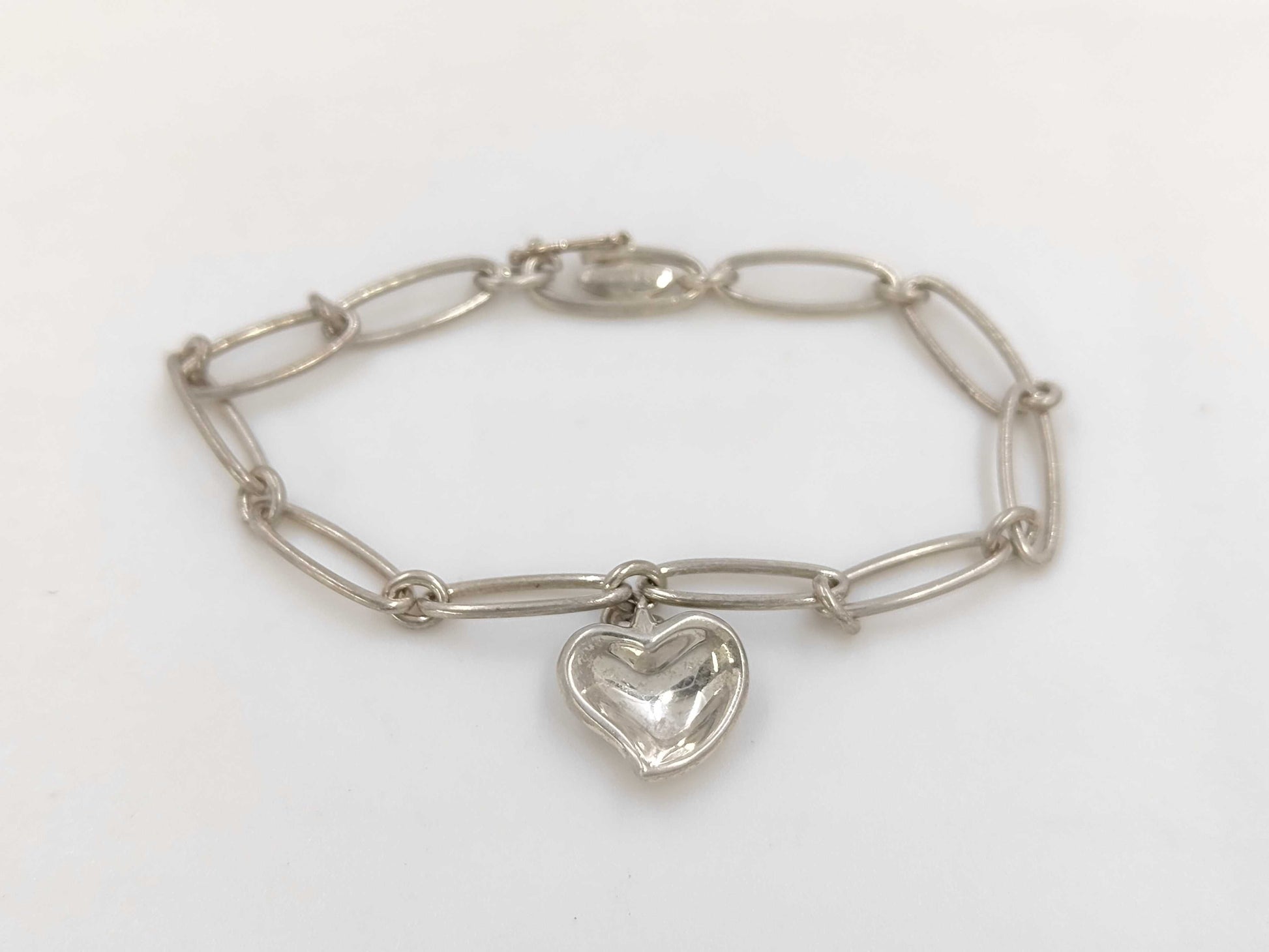 Tiffany & Co. Heart SV925 9.1g Bracelet/Bangle