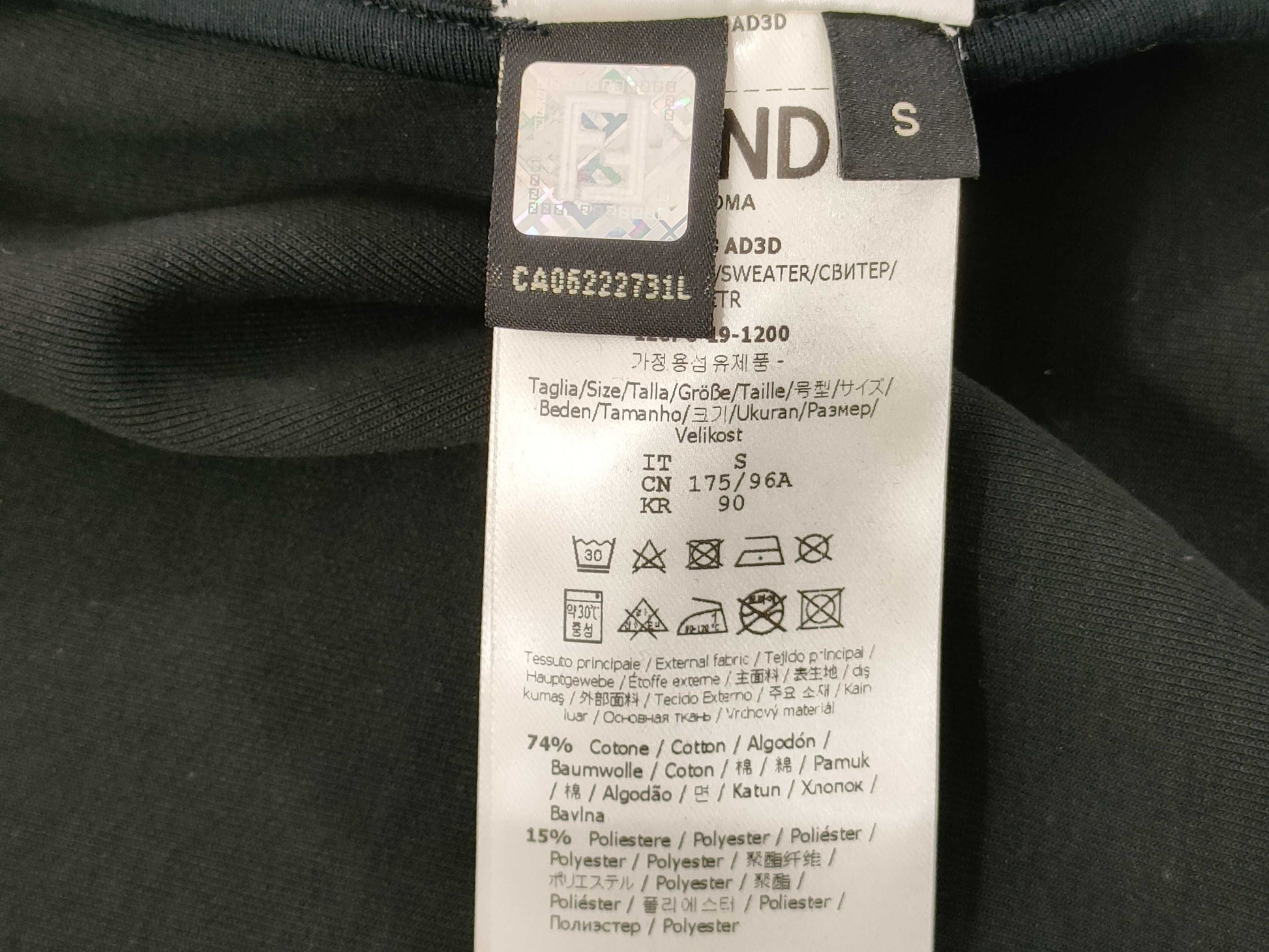 FENDI Zucca Print Hoodie Women's Size Small Top