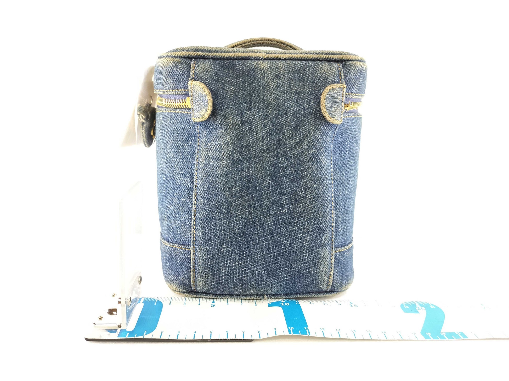 CHANEL Coco Mark Denim Coco Mark Vanity Bag Vanity Bag