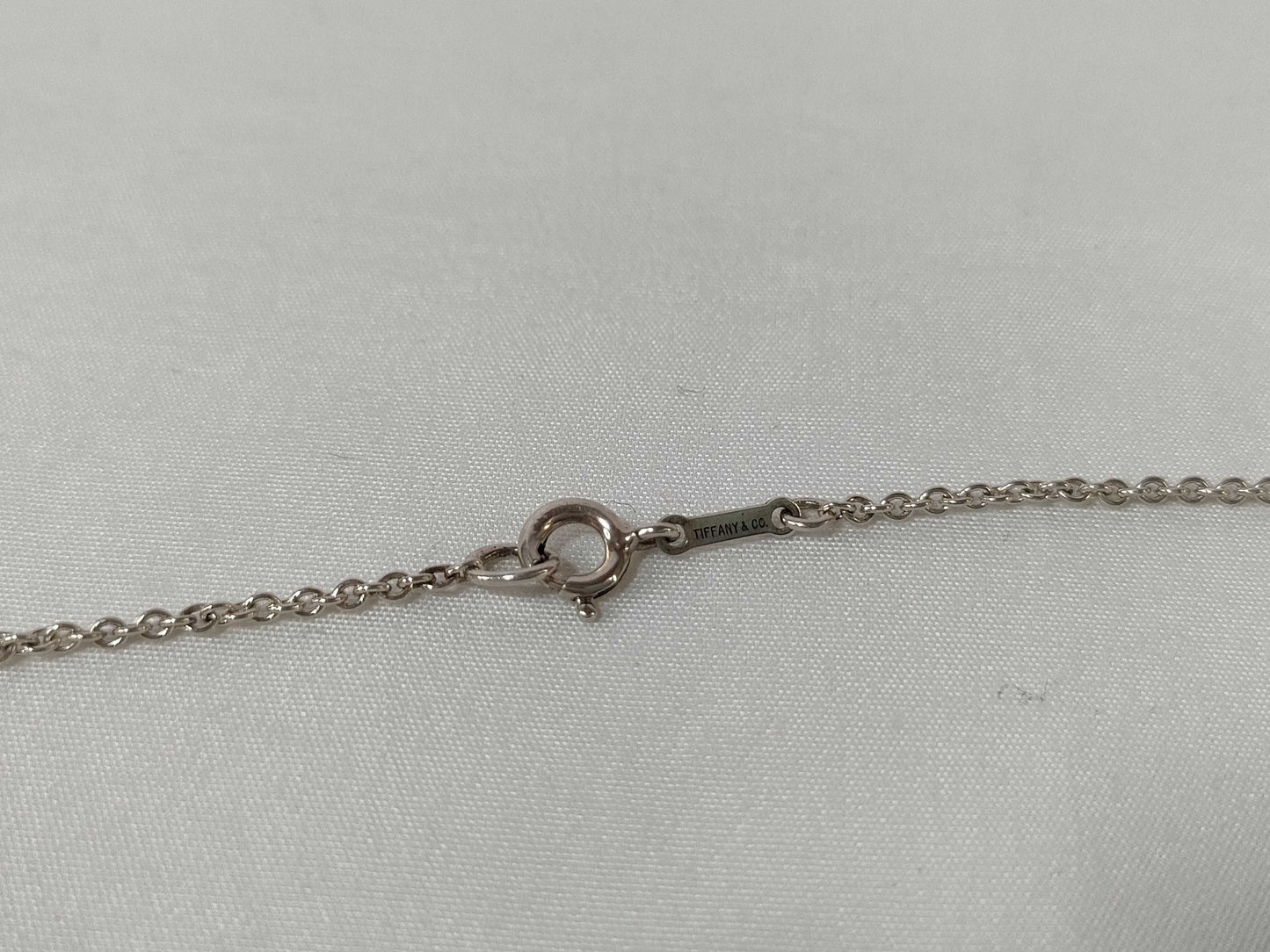 Tiffany & Co. Elsa Peretti Open Heart Pendant Ra Necklace