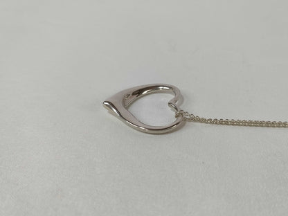 Tiffany & Co. Elsa Peretti Open Heart Pendant Ra Necklace