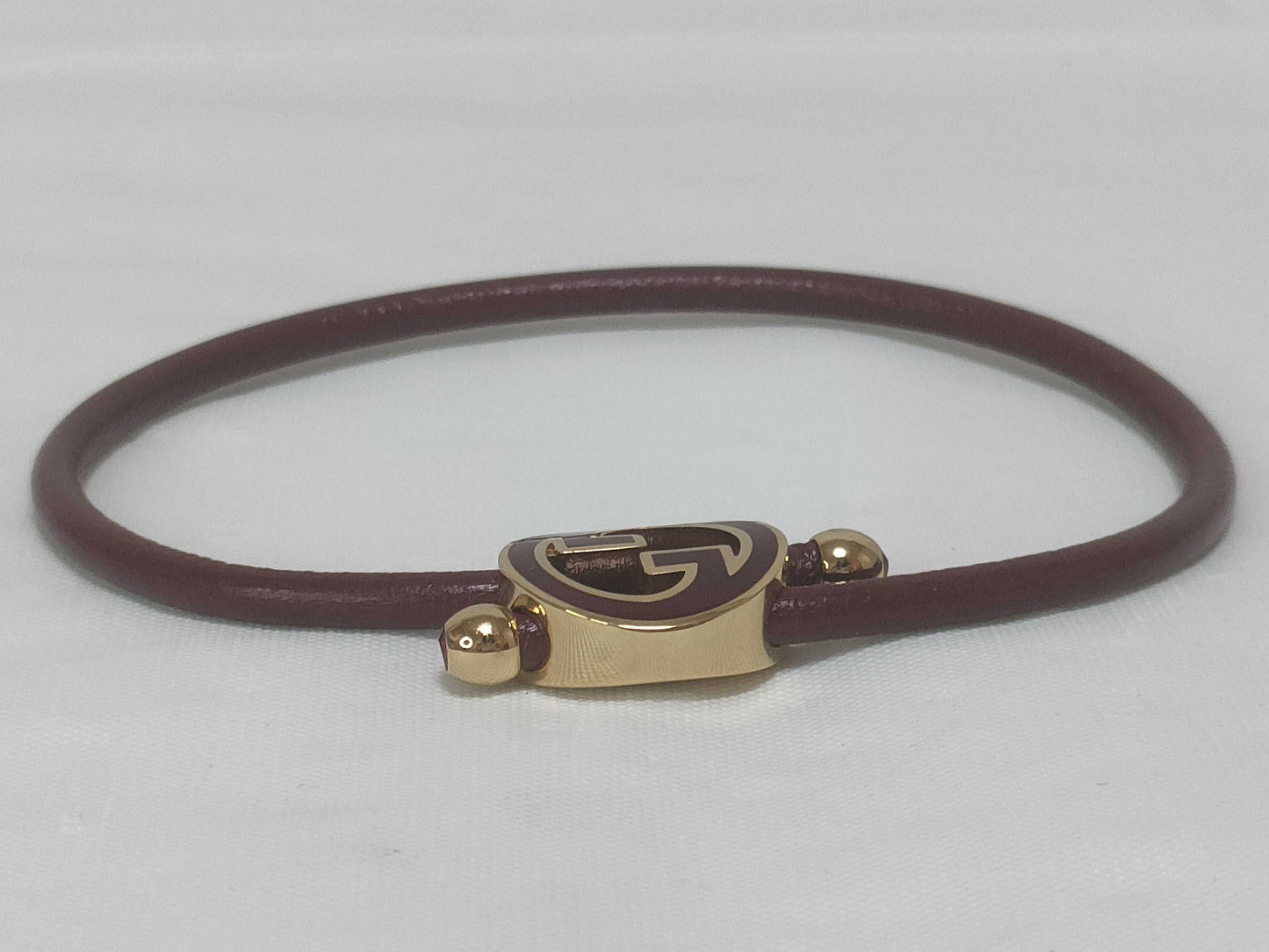 GUCCI Lacquer Finish Round Interlocking G Bracelet Hair Accessory