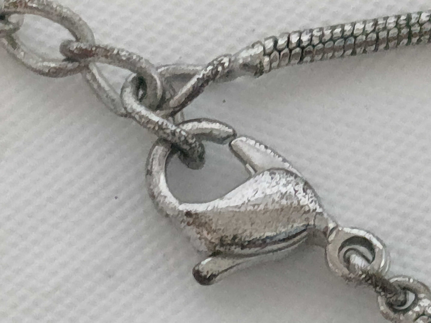 Dior Heart Motif Silver Necklace