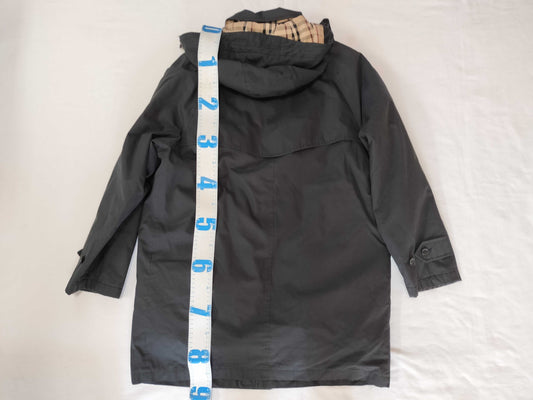 BURBERRY Zip Coat Black Coat