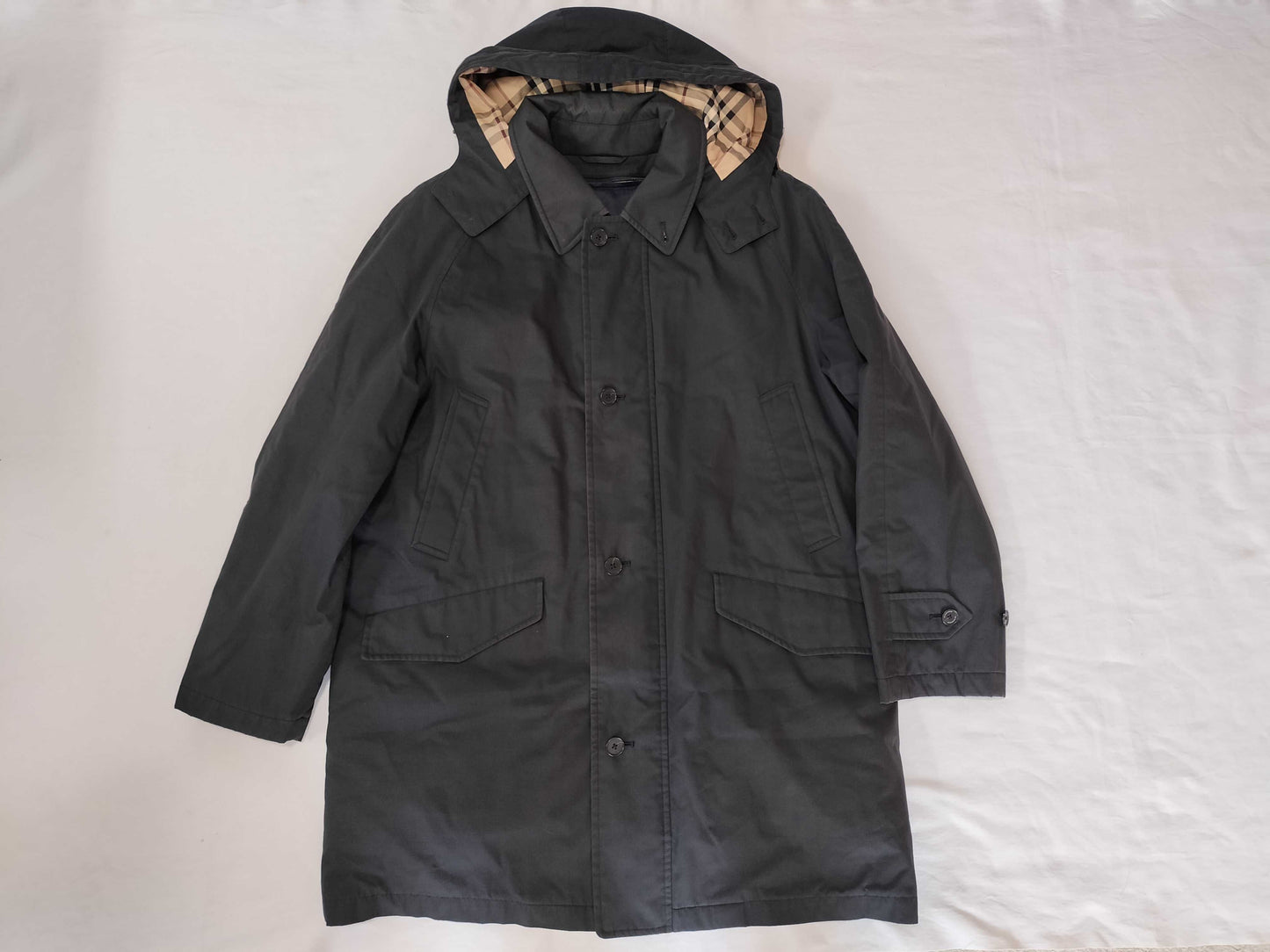BURBERRY Zip Coat Black Coat