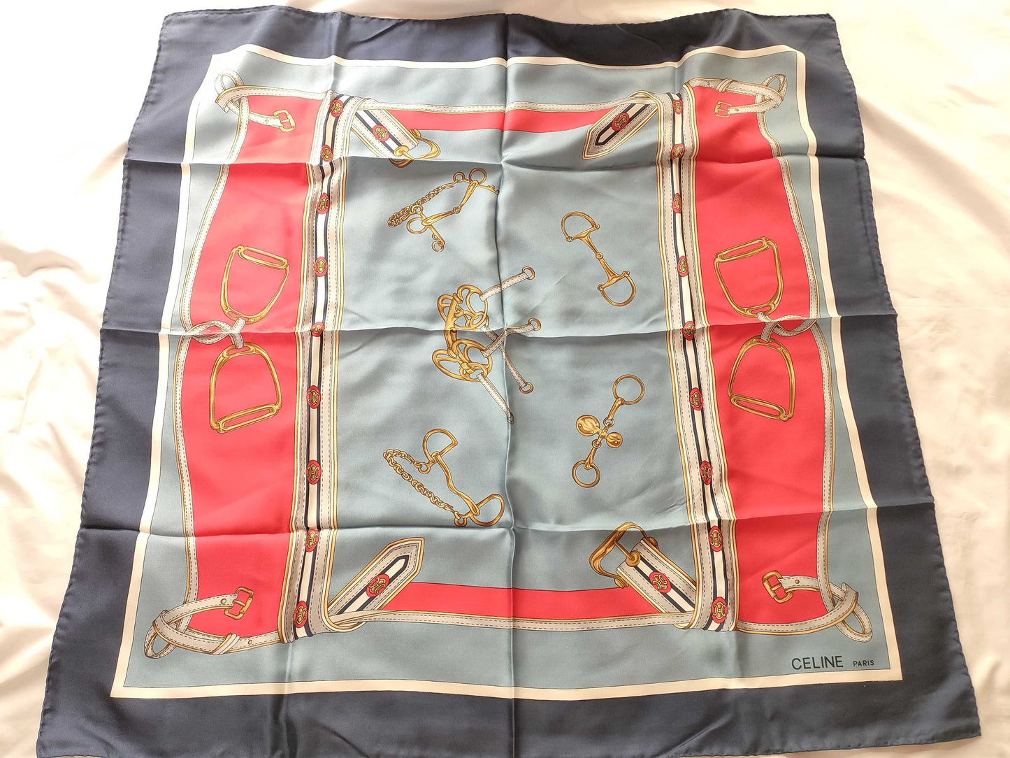 CELINE scarf with tassels