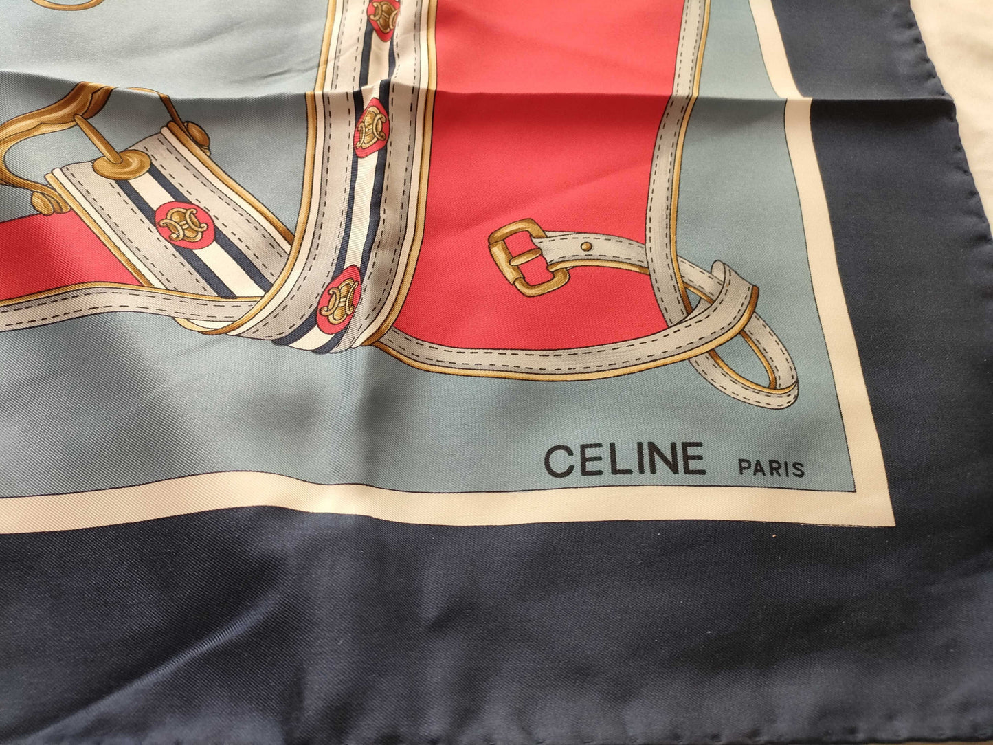 CELINE scarf with tassels