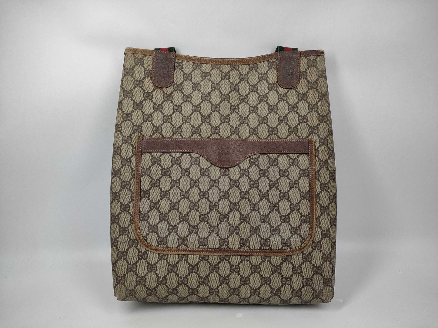 GUCCI GG Supreme PVC/Shelly/Tote Tote Bag