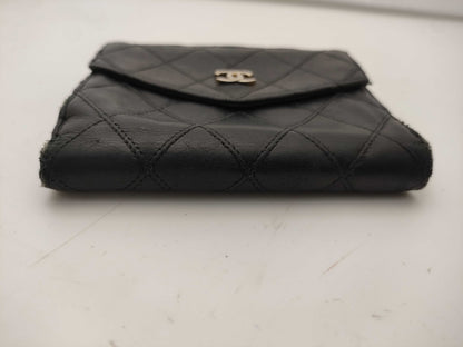 CHANEL Bicolor Double Hook Wallet