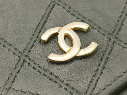 CHANEL Bicolor Double Hook Wallet