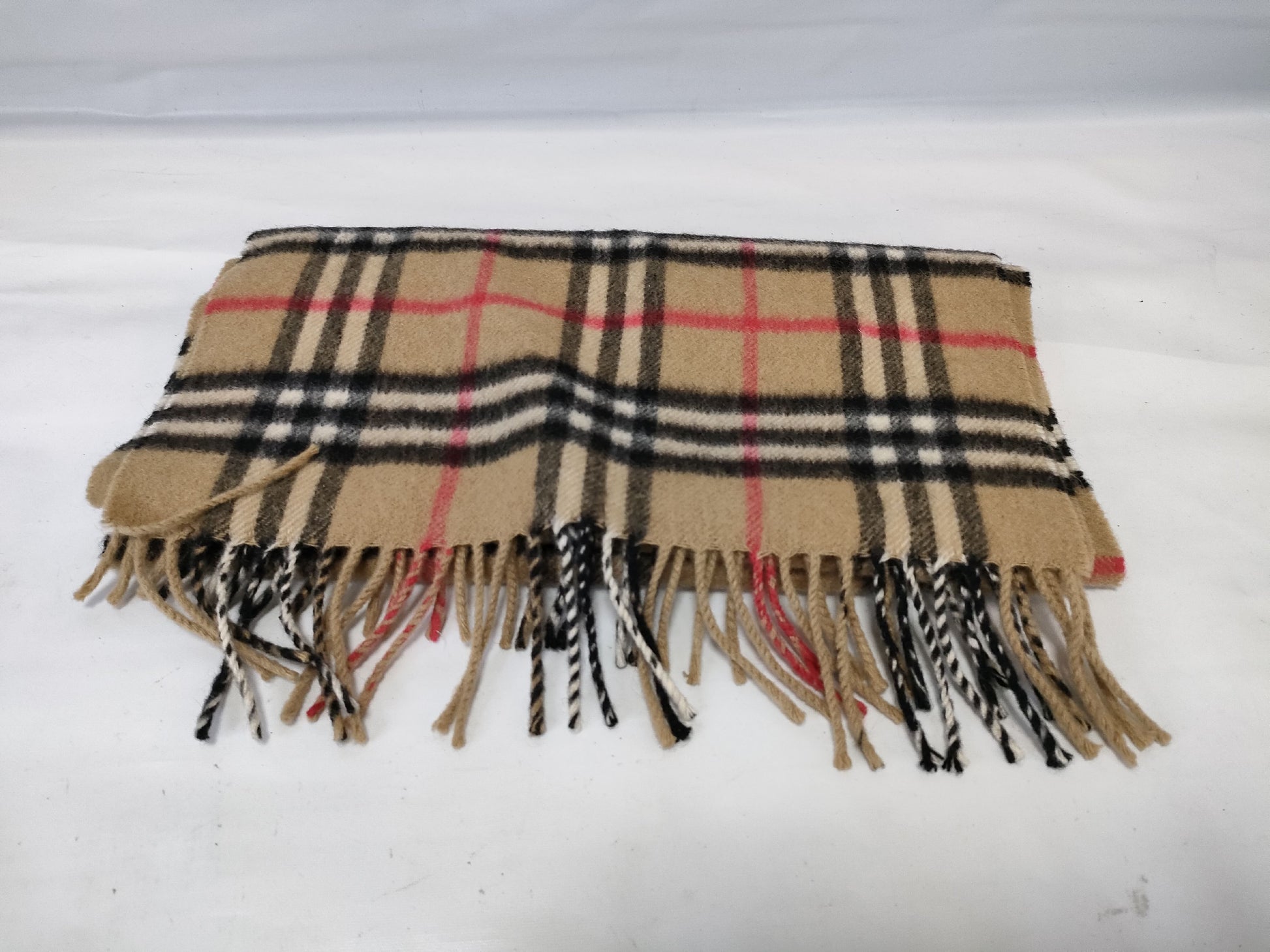 BURBERRY 100% Cashmere Nova Check Scarf