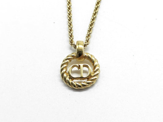 Dior Gold Logo Necklace