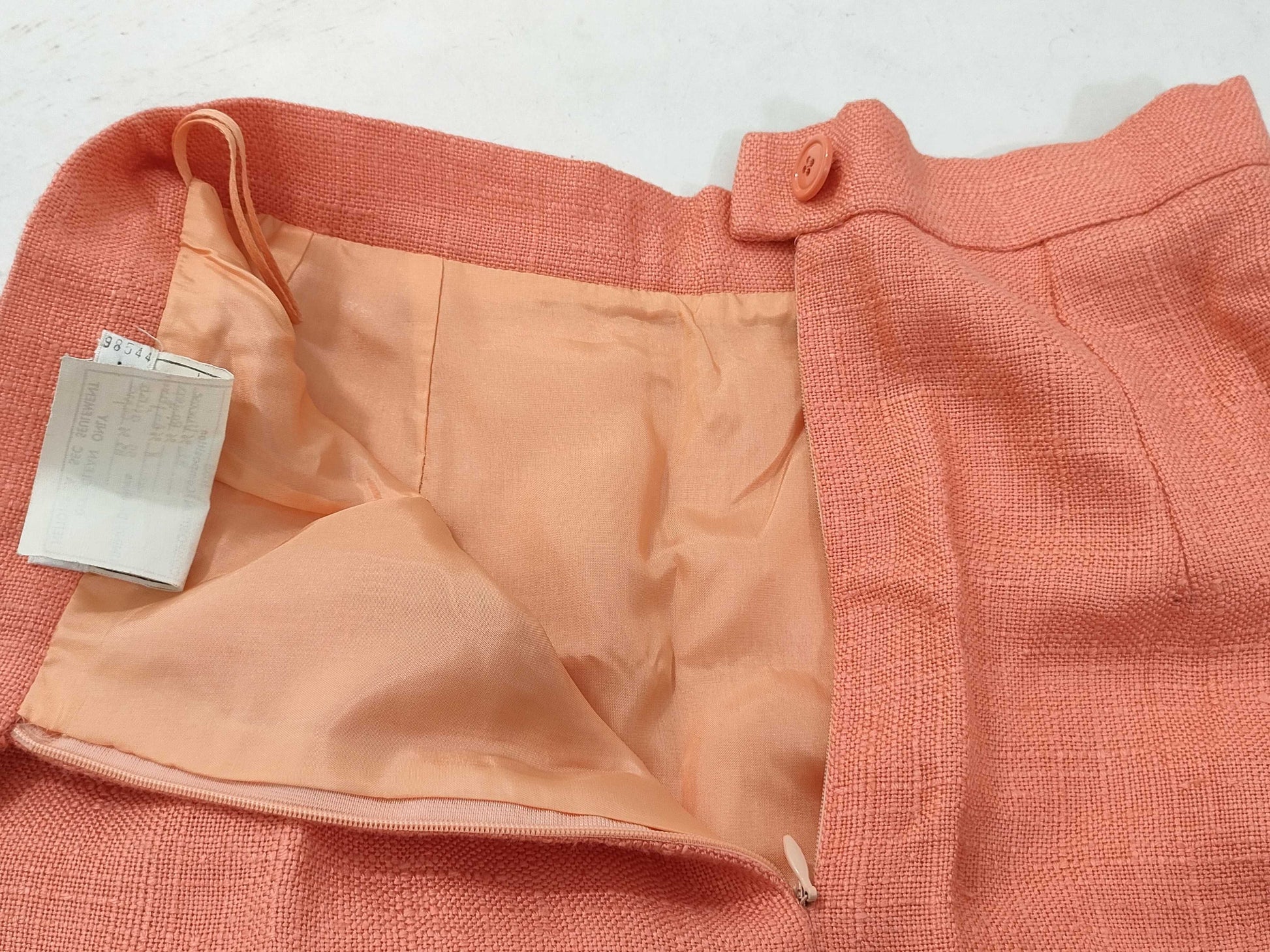 Dior Skirt/Handwritten Tag/Orange Skirt