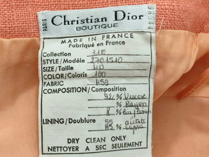 Dior Skirt/Handwritten Tag/Orange Skirt