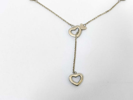 Tiffany & Co. 925 Heart Link Lariat Necklace