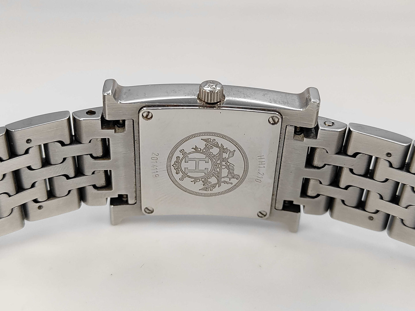 HERMES H Watch HH1.210 2014119 Quartz Orange Dial Women's Watch