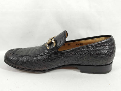 Salvatore Ferragamo Gancini Gancini Ostrich Business Shoes