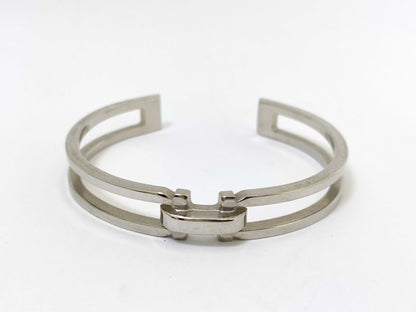 Salvatore Ferragamo Gancini Bangle in Silver