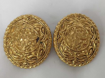 CHANEL Horse Motif Earrings