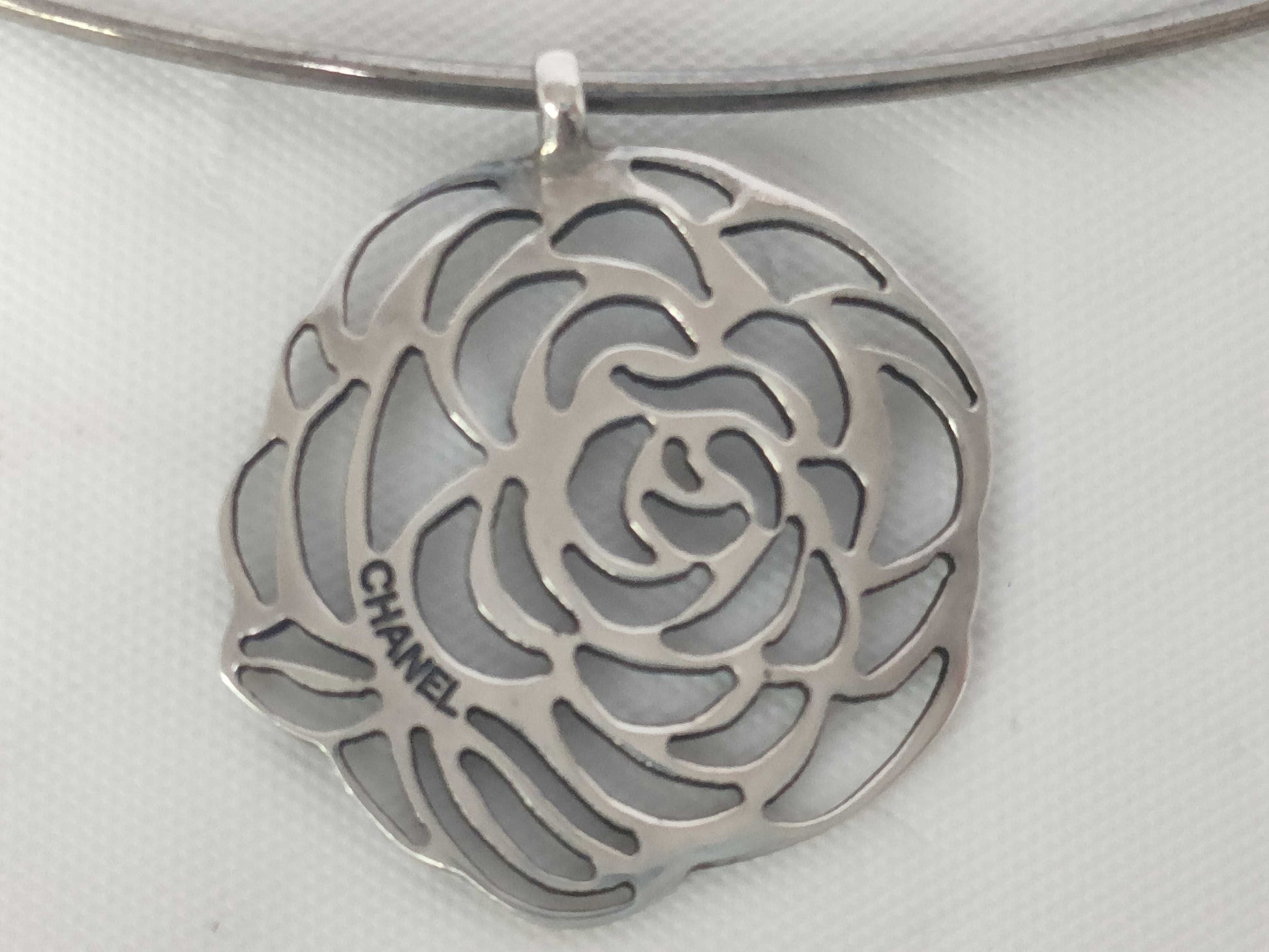 CHANEL 925 Camellia Choker Necklace