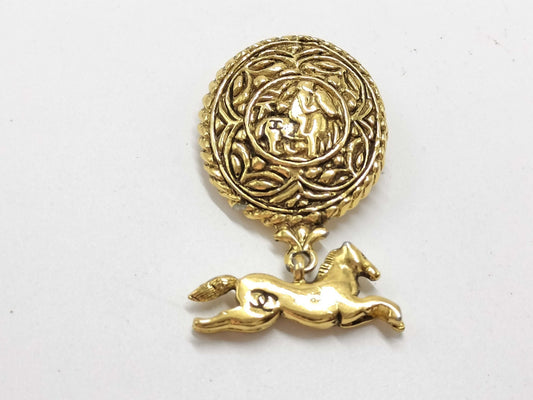 CHANEL Horse Brooch