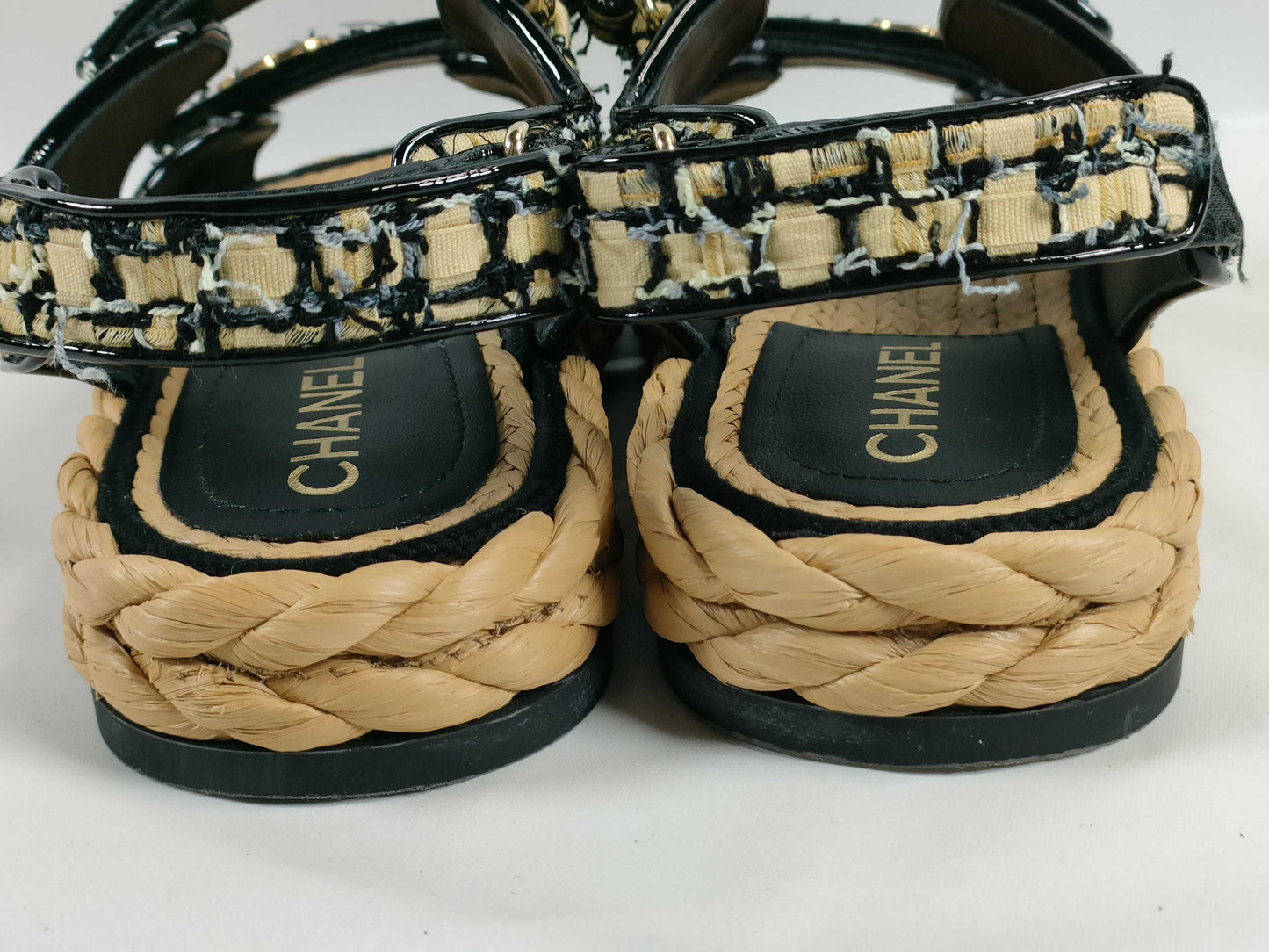 CHANEL Tweed Sandals