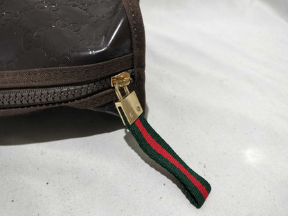 GUCCI Sherry PVC Pouch Damaged