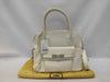 FENDI Leather Handbag with Silver Hardware, White Shoulder Bag