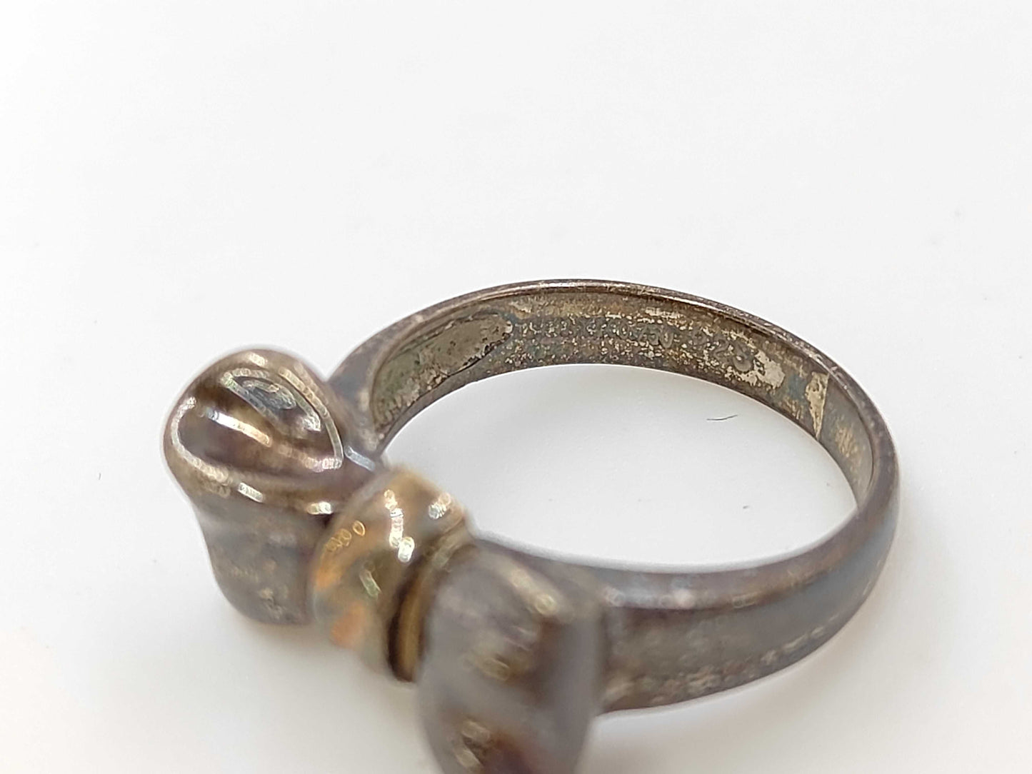 Tiffany & Co. Ribbon Ring 750/925 SV925 3.8g Ring