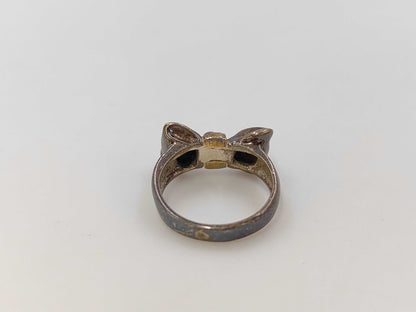 Tiffany & Co. Ribbon Ring 750/925 SV925 3.8g Ring