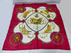 HERMES Carre Carre 90 SPRINGS Red Scarf with Missing Tag