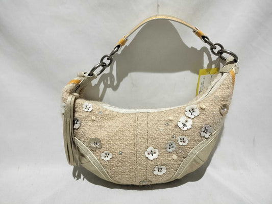 COACH Beaded Knit One-Shoulder Shoulder Bag 10069