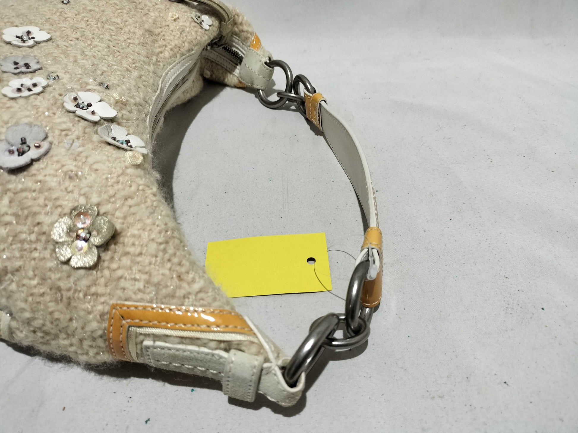 COACH Beaded Knit One-Shoulder Shoulder Bag 10069