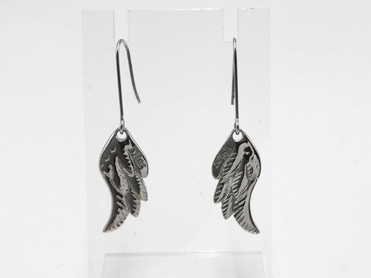 Dior feather earrings