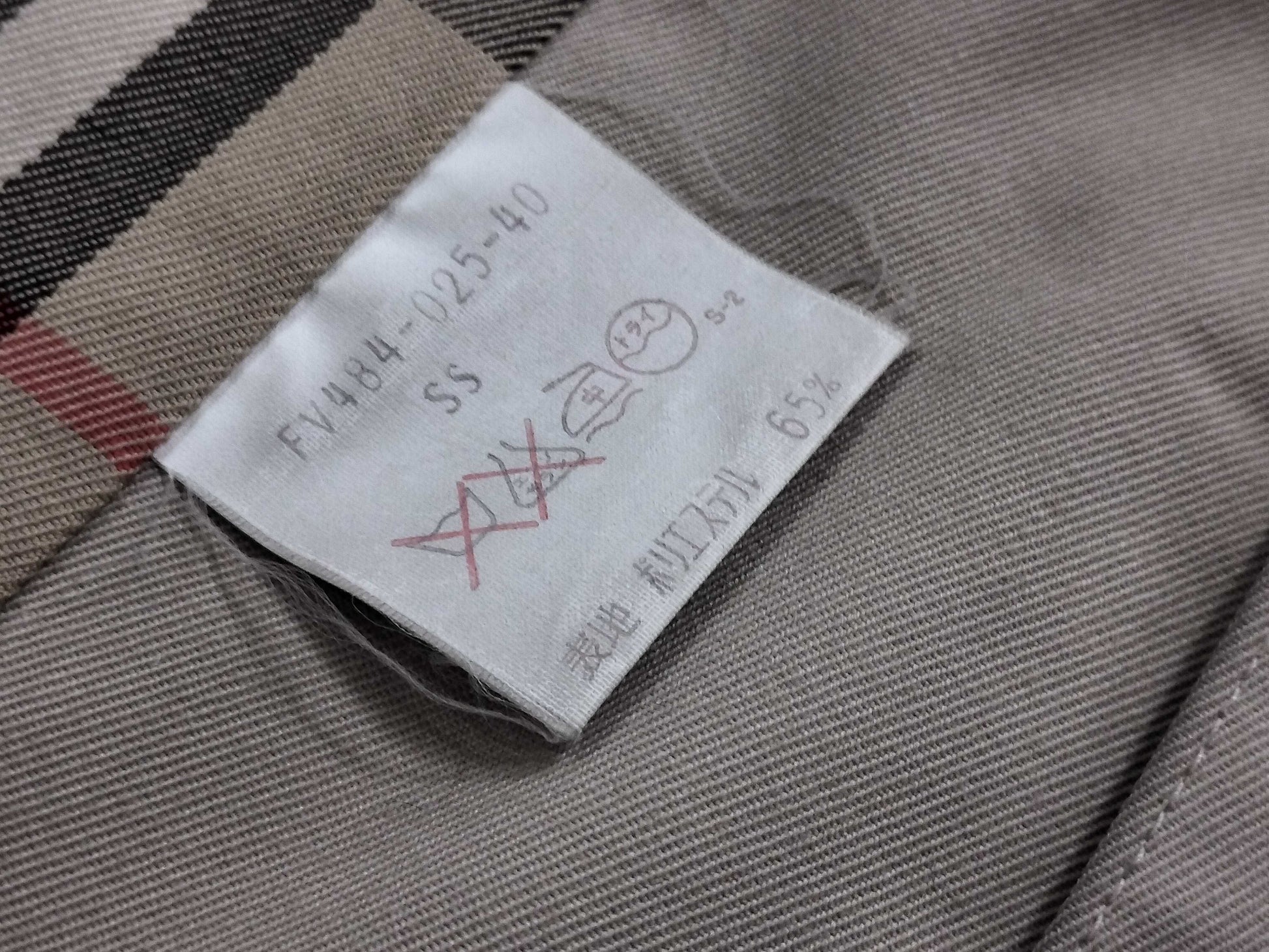 BURBERRY trench coat with stains