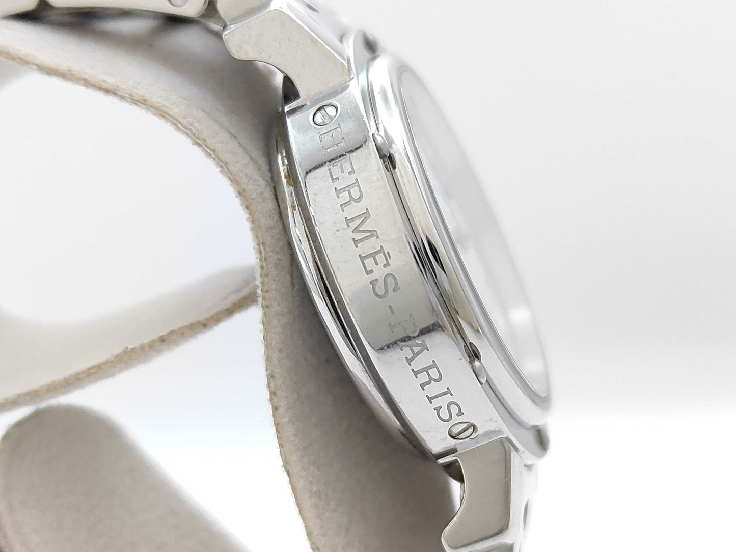 HERMES CL1.310 1610415 Quartz White Dial Women's Watch