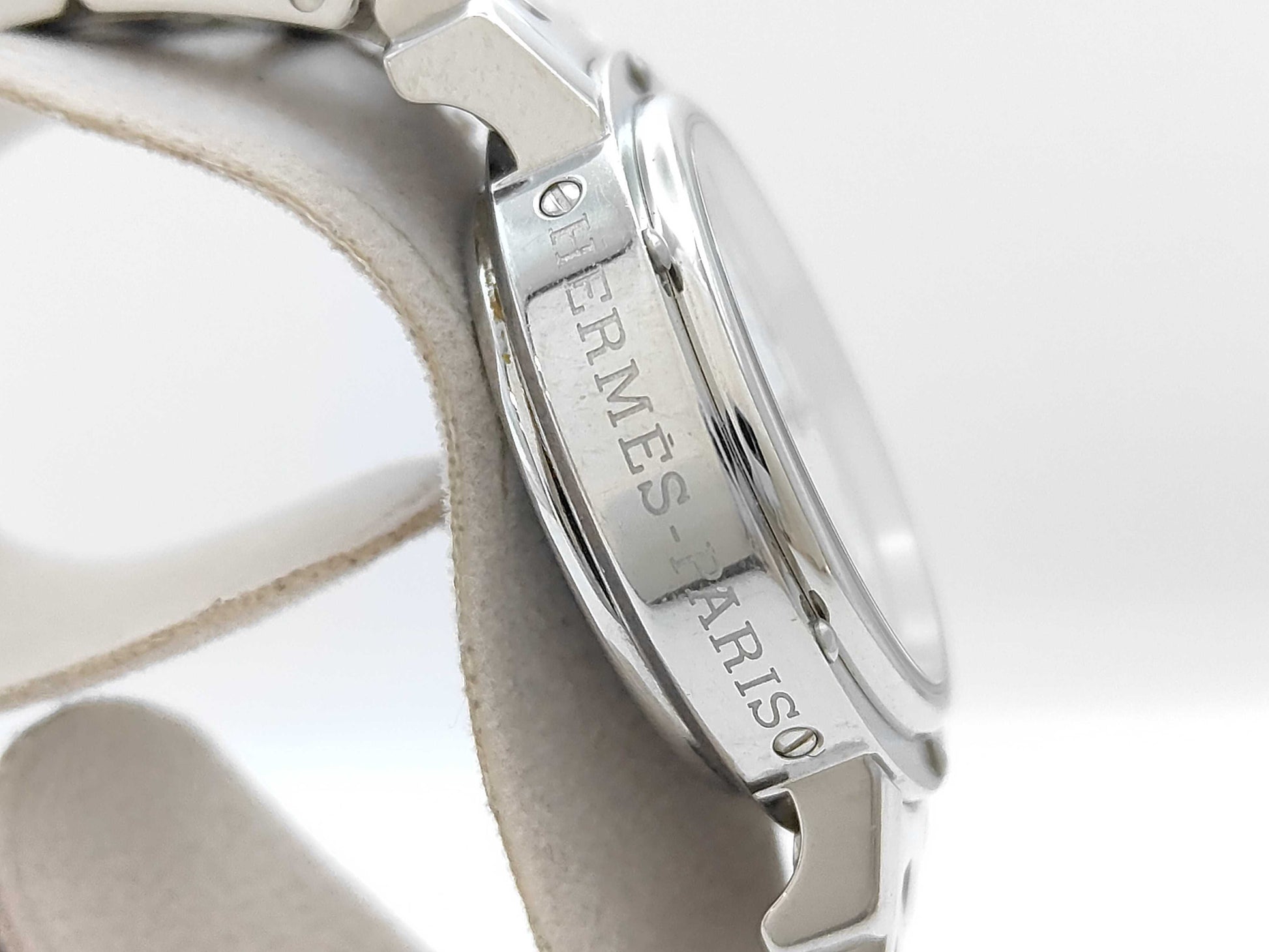 HERMES CL1.310 1610415 Quartz White Dial Women's Watch