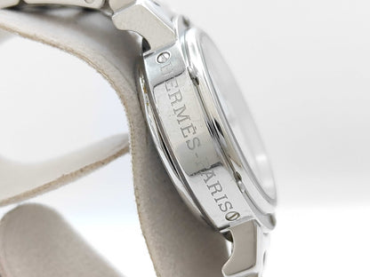 HERMES CL1.310 1610415 Quartz White Dial Women's Watch