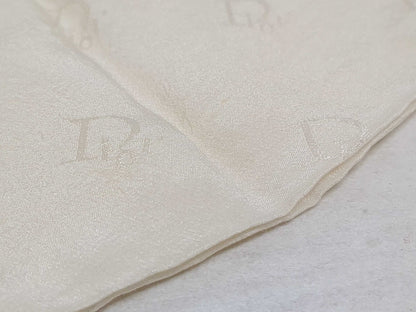 Dior Dot Ribbon Logo Handkerchief Scarf