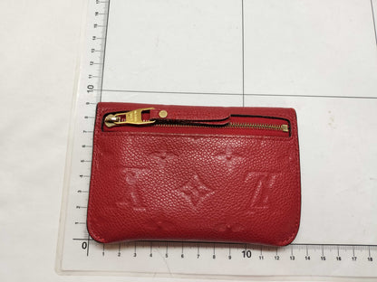 LOUIS VUITTON Monogram Empreinte Coin Case Red Coin Case