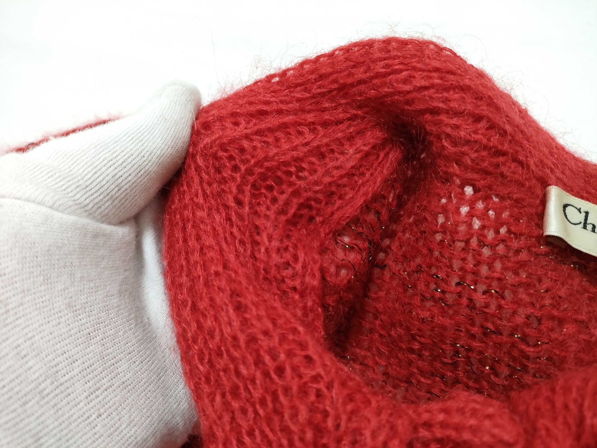 Dior knit red cardigan