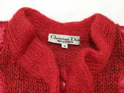 Dior knit red cardigan