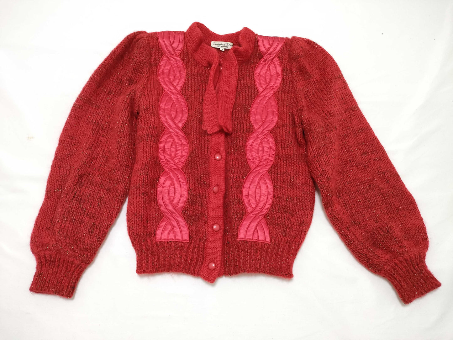 Dior knit red cardigan