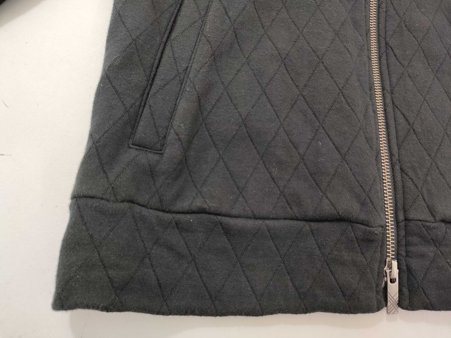 BURBERRY BLACK LABEL Quilted Zip Hoodie with Fur Other Apparel