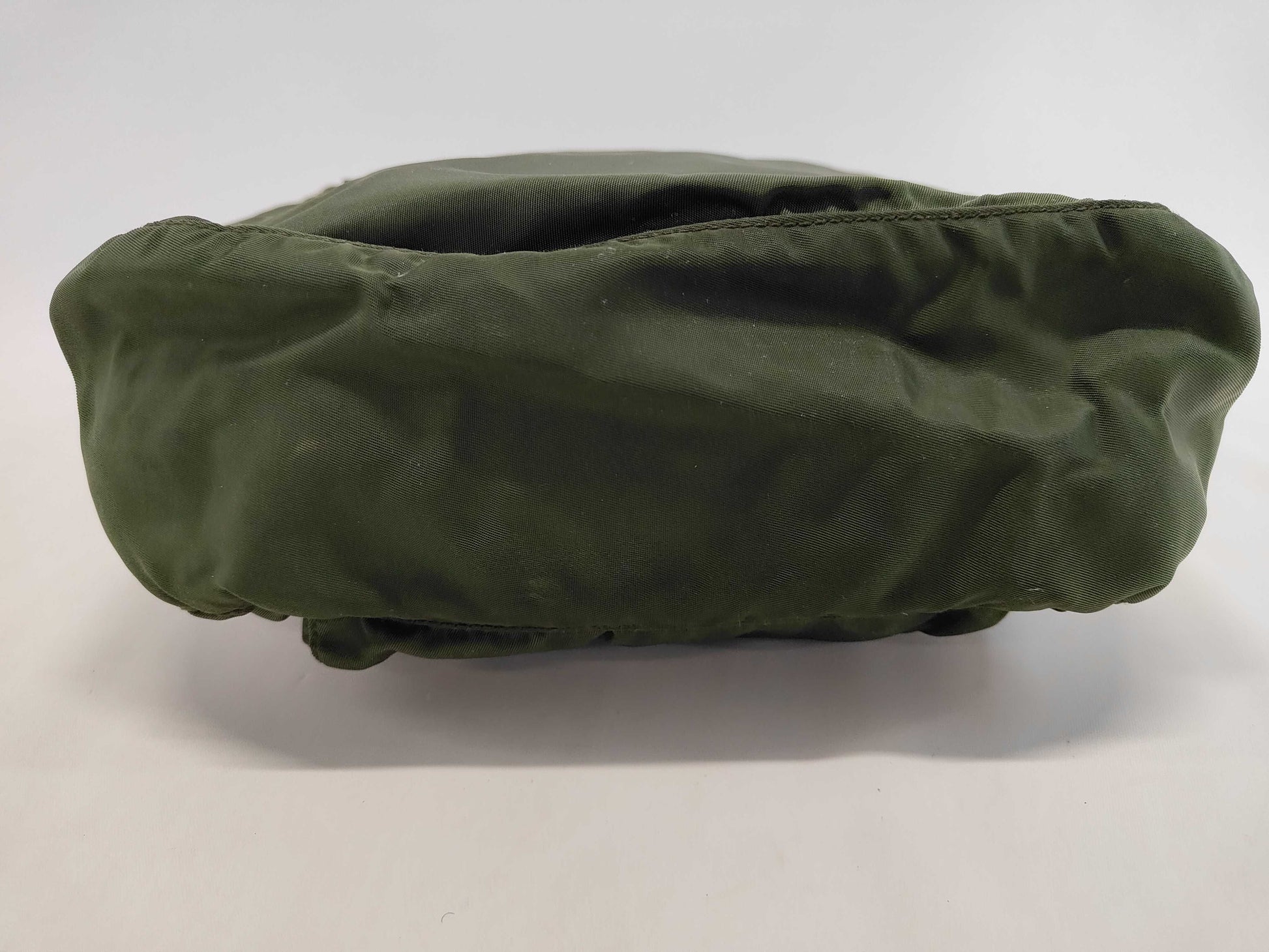 PRADA Nylon Khaki Shoulder Bag