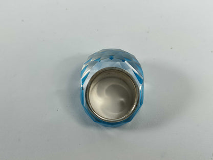 SWAROVSKI Wide Blue Cut Crystal Ring