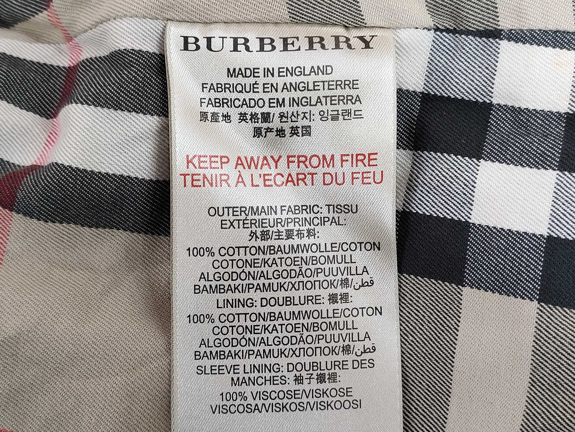 BURBERRY Kids Trench Coat