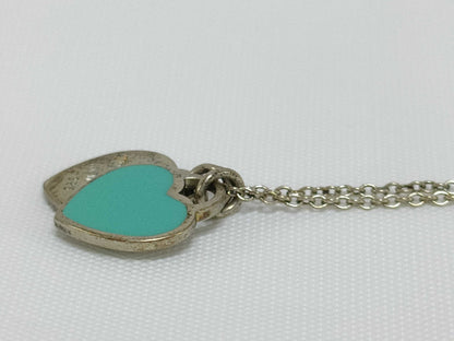 Tiffany & Co. Return to Double Heart Necklace, Ag 925 Necklace