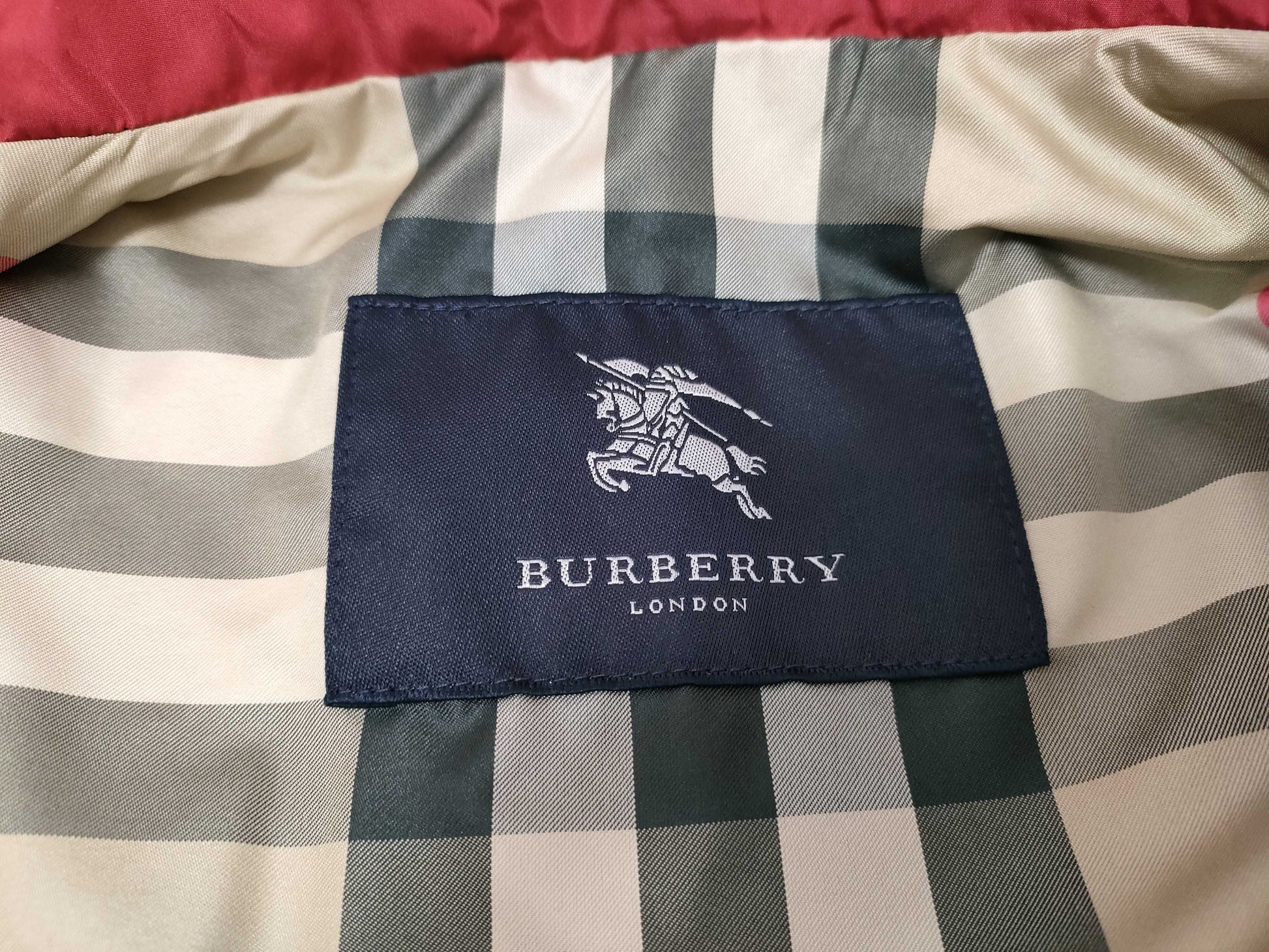 BURBERRY Burberry London Nylon Coat Red Women's Coat