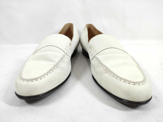 HERMES Leather Loafer Pumps